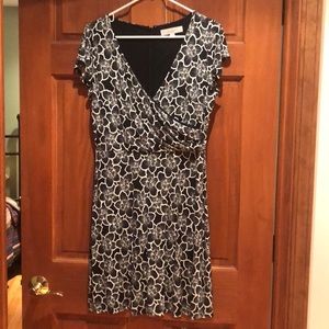 Loft, faux wrap dress